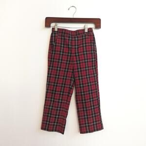 Class Club 5T Red Tartan Plaid Pants Boys Christmas
